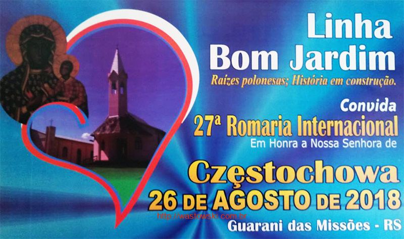 27ª Romaria Internacional à Nossa Senhora de Częstochowa - Frente