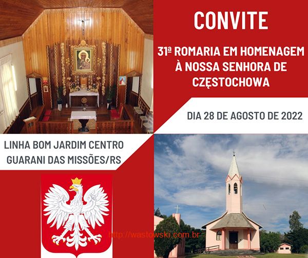 31ª Romaria Internacional à Nossa Senhora de Częstochowa - Frente